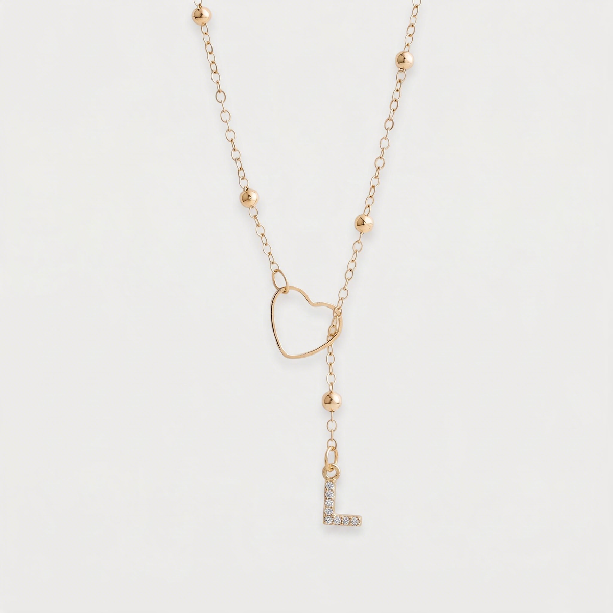 Letter L · gold