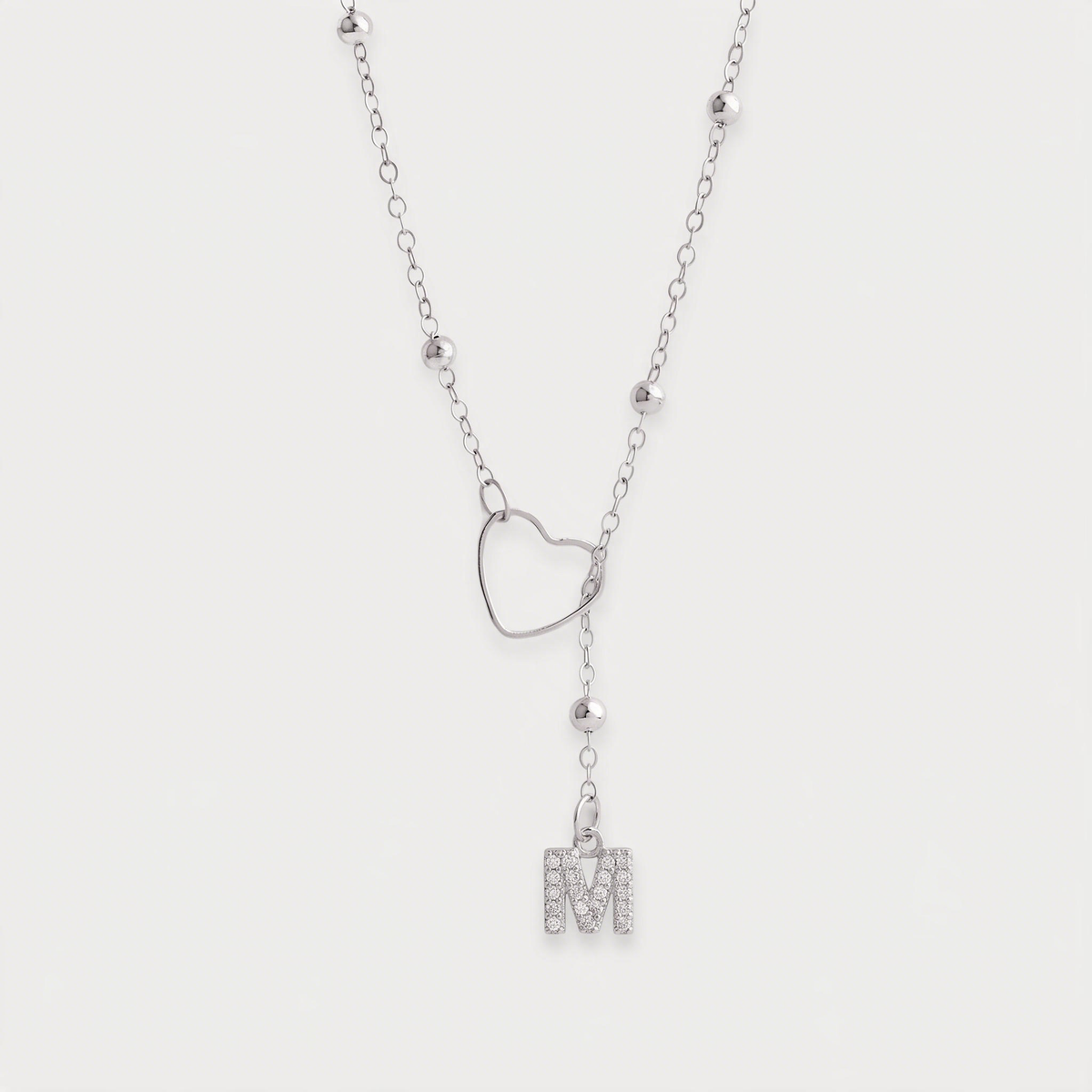 Letter M · silver