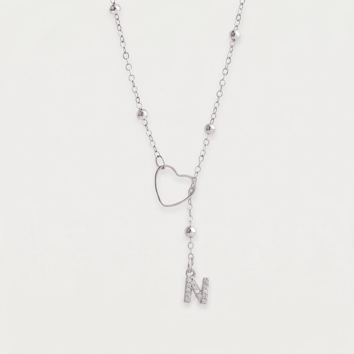 Letter N · silver