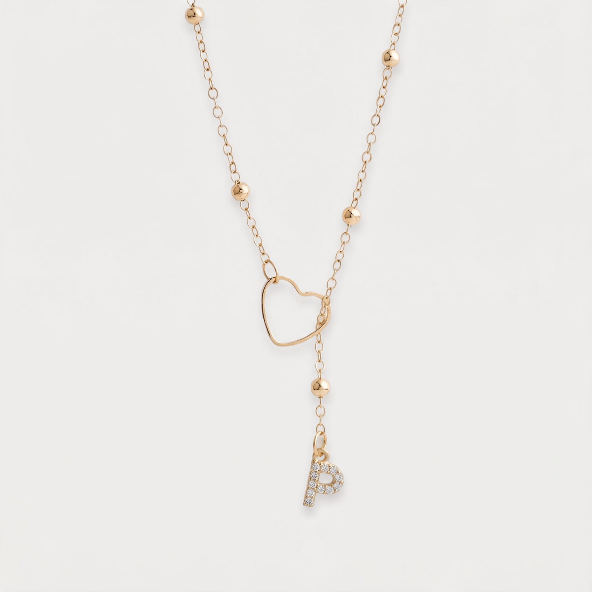 Letter P · gold