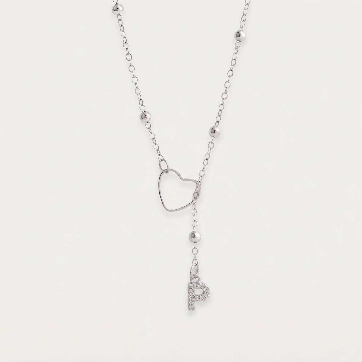 Letter P · silver