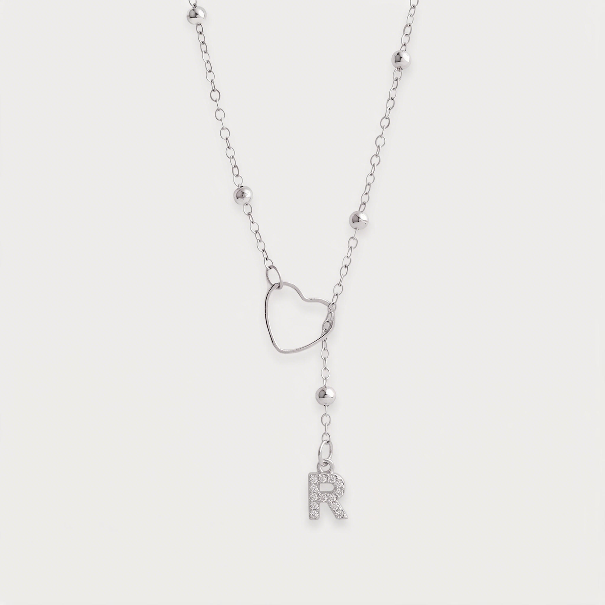Letter R · silver