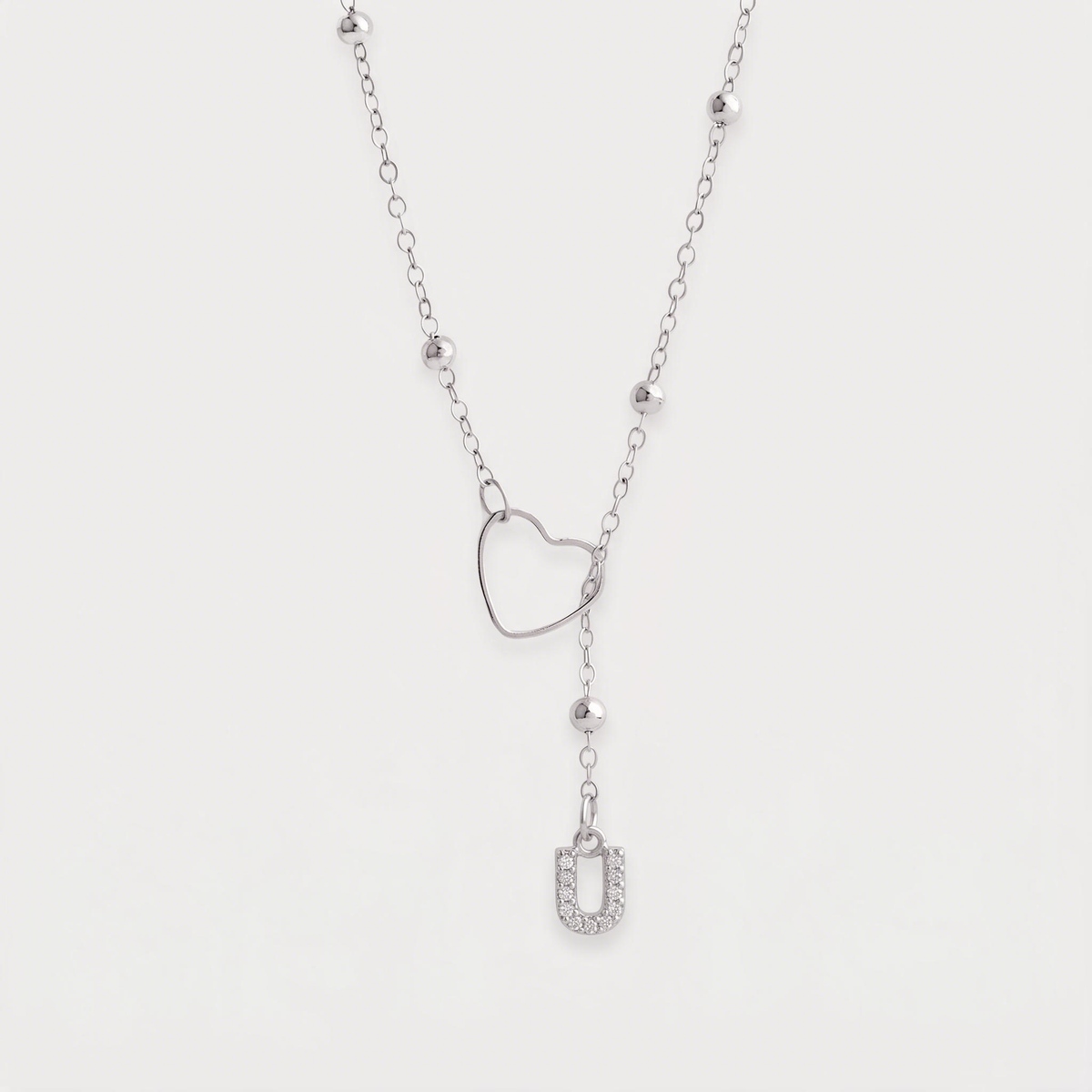 Letter U · silver