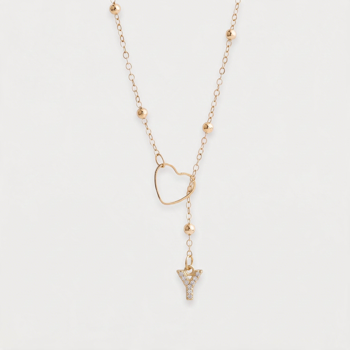 Letter Y · gold