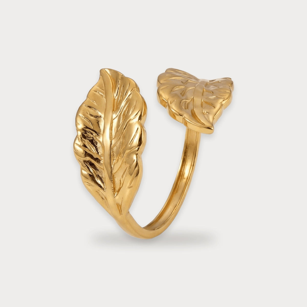 Feather Leaf Wrap Ring