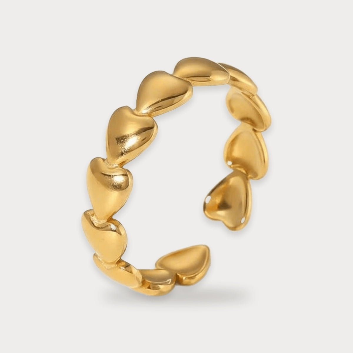 Heart Chain Ring