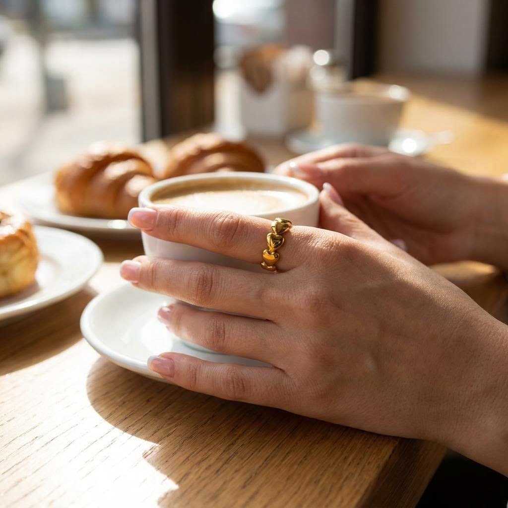 Heart Chain Ring lifestyle photo