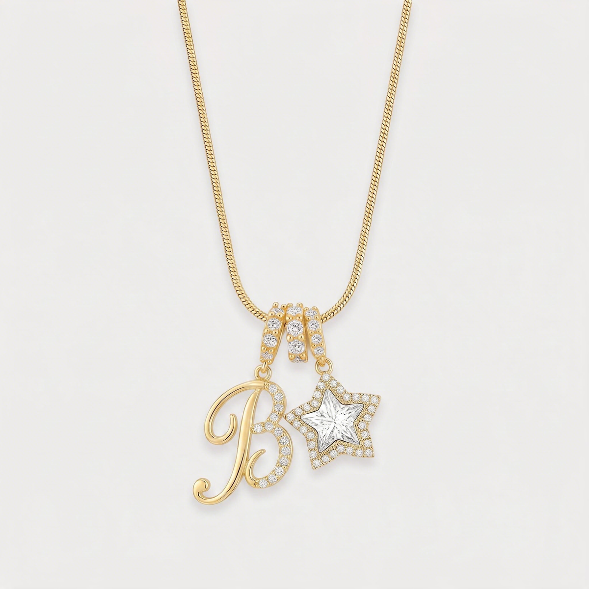 Letter B · gold