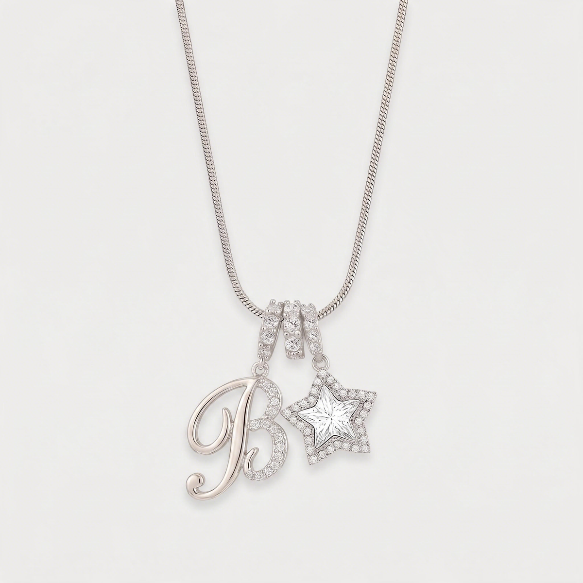 Letter B · silver