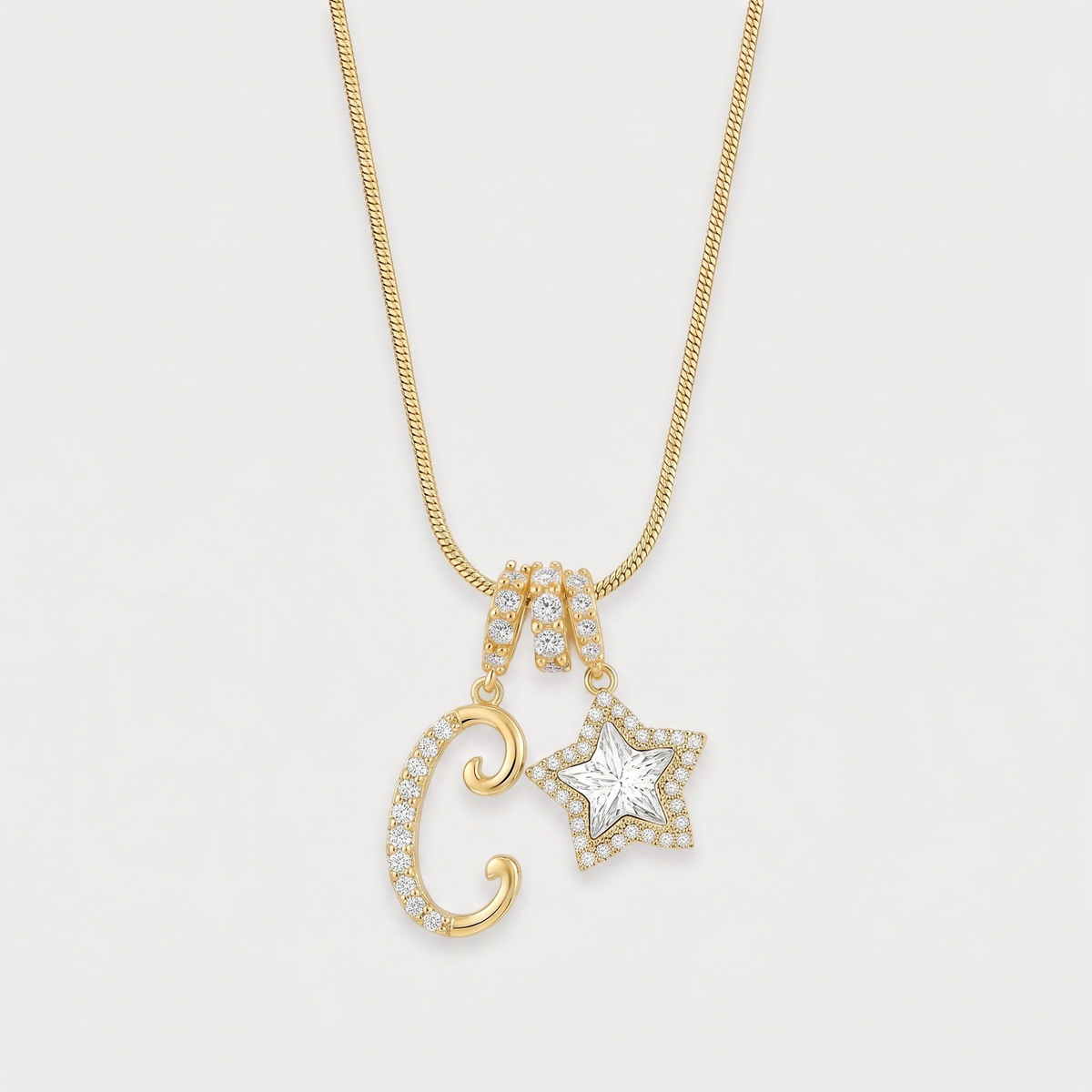 Letter C · gold