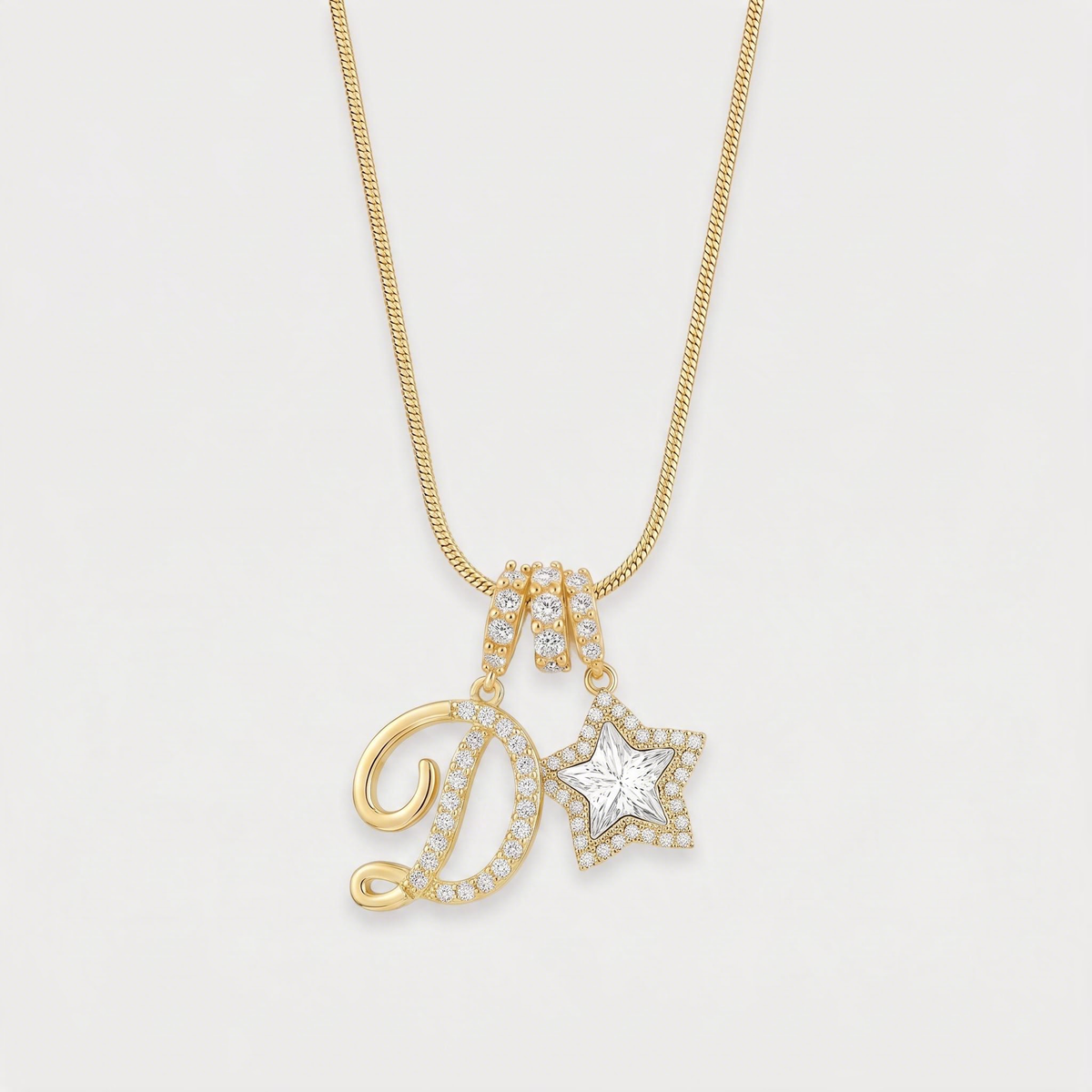Letter D · gold