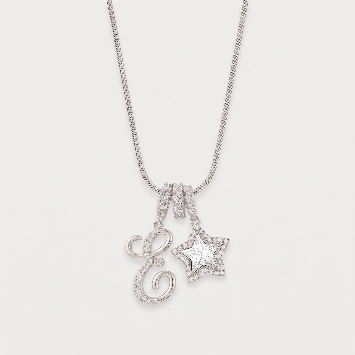 Letter E · silver
