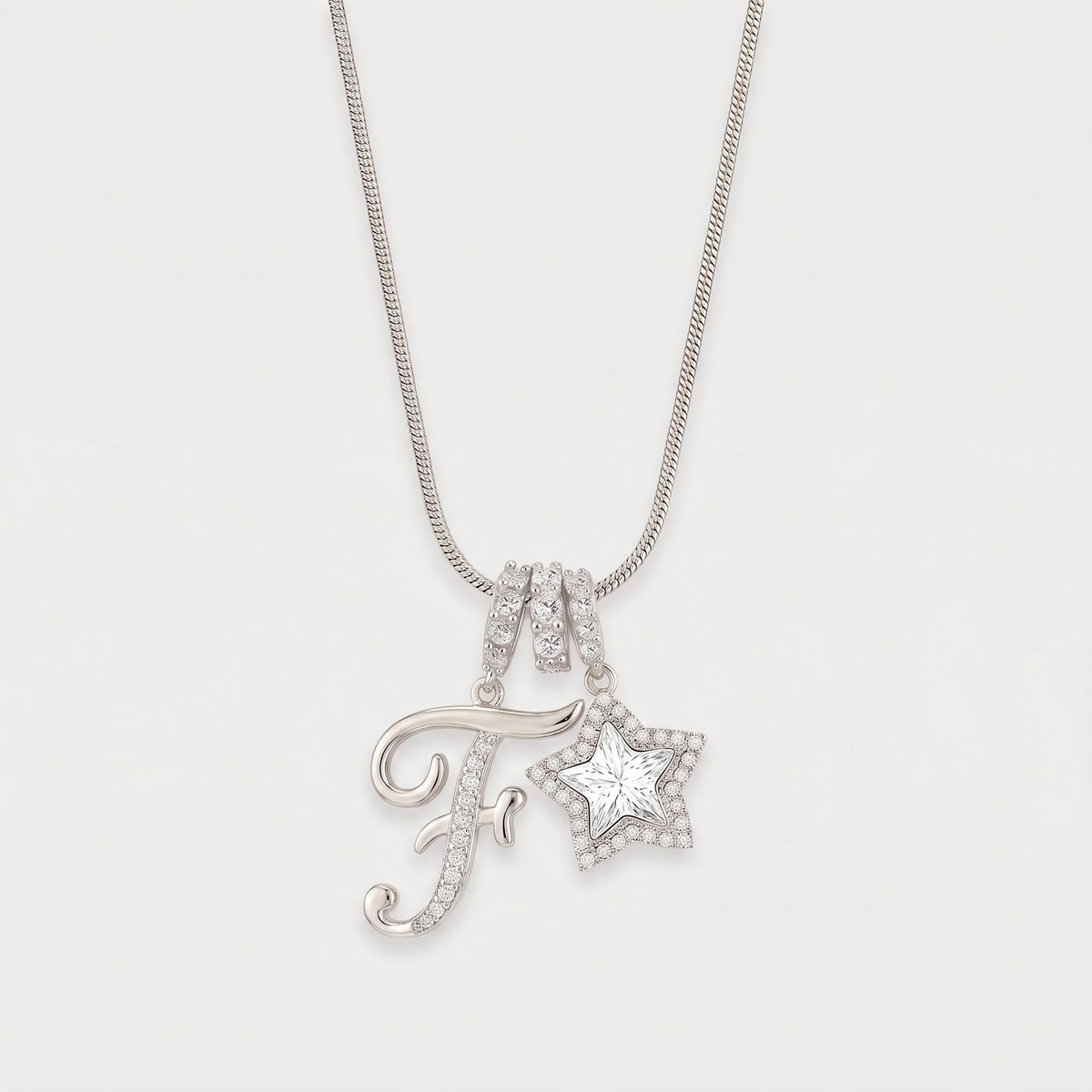 Letter F · silver