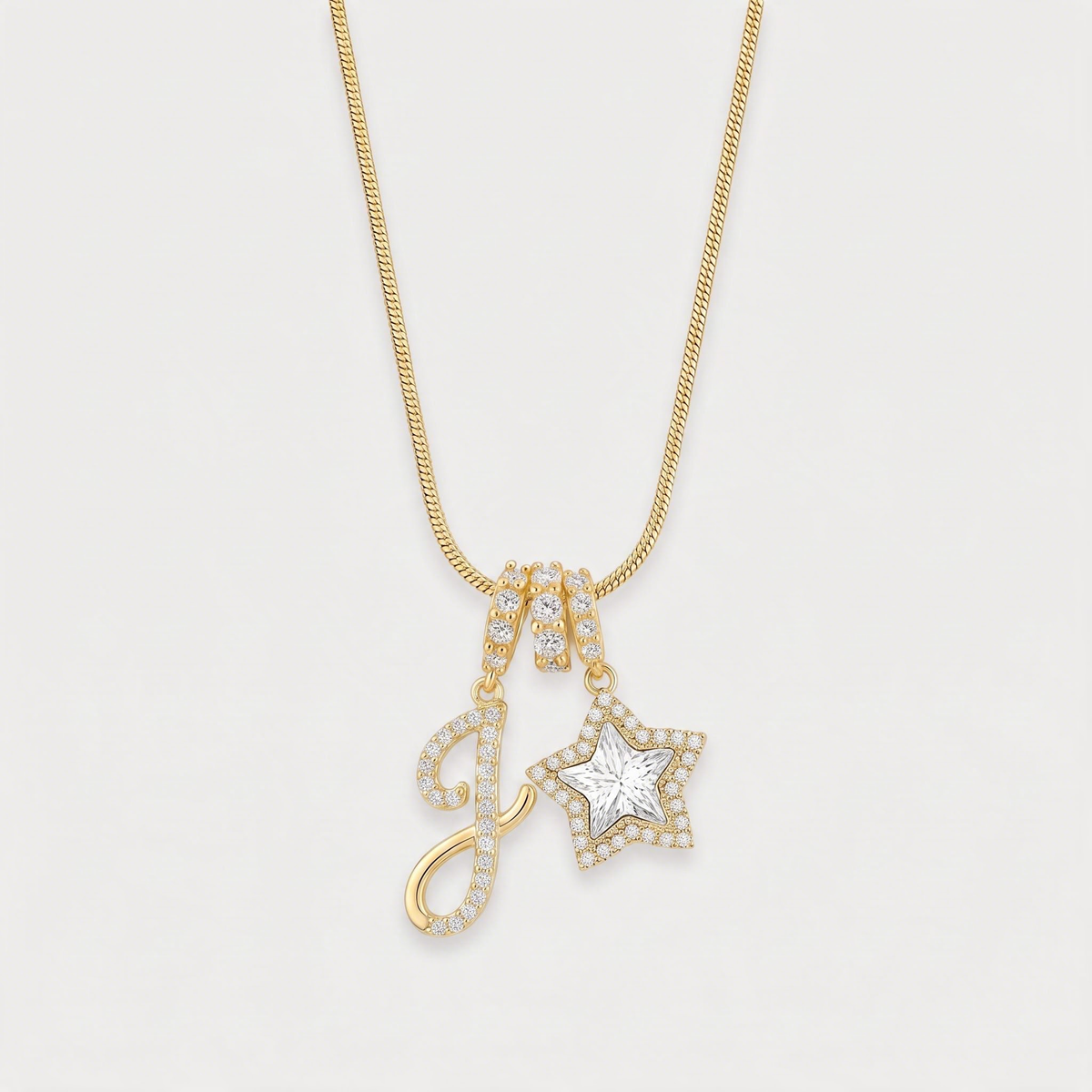 Letter J · gold
