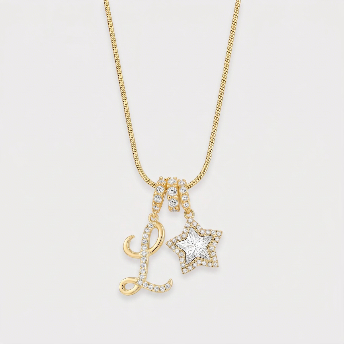 Letter L · gold