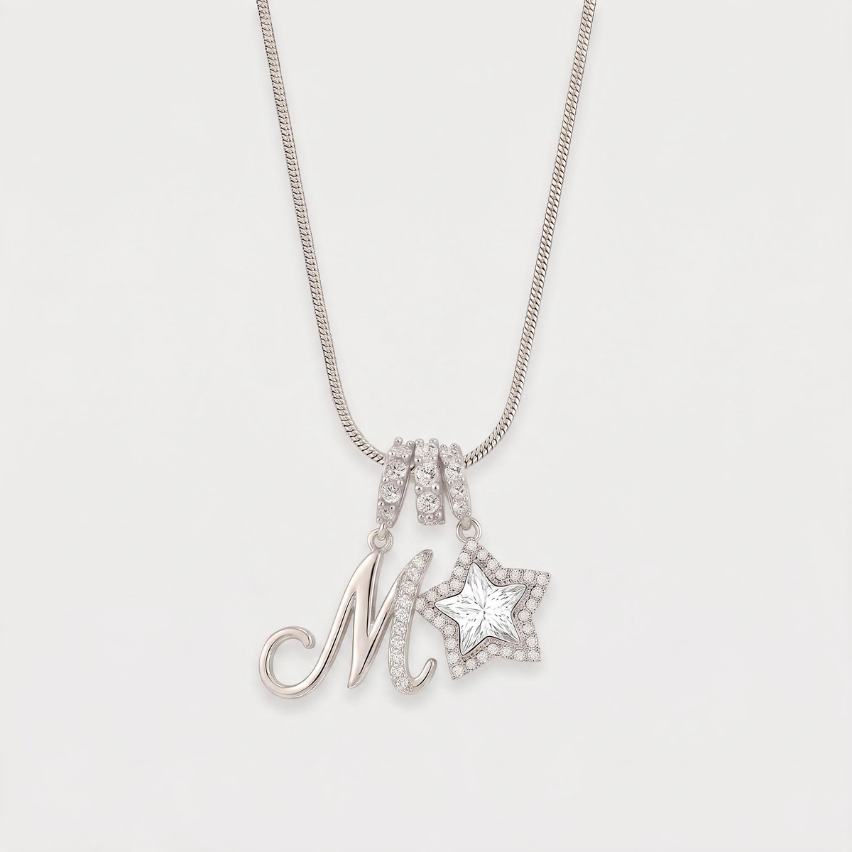 Letter M · silver