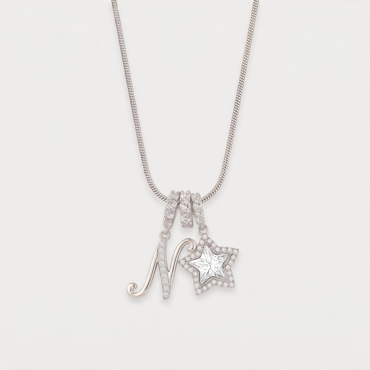 Letter N · silver