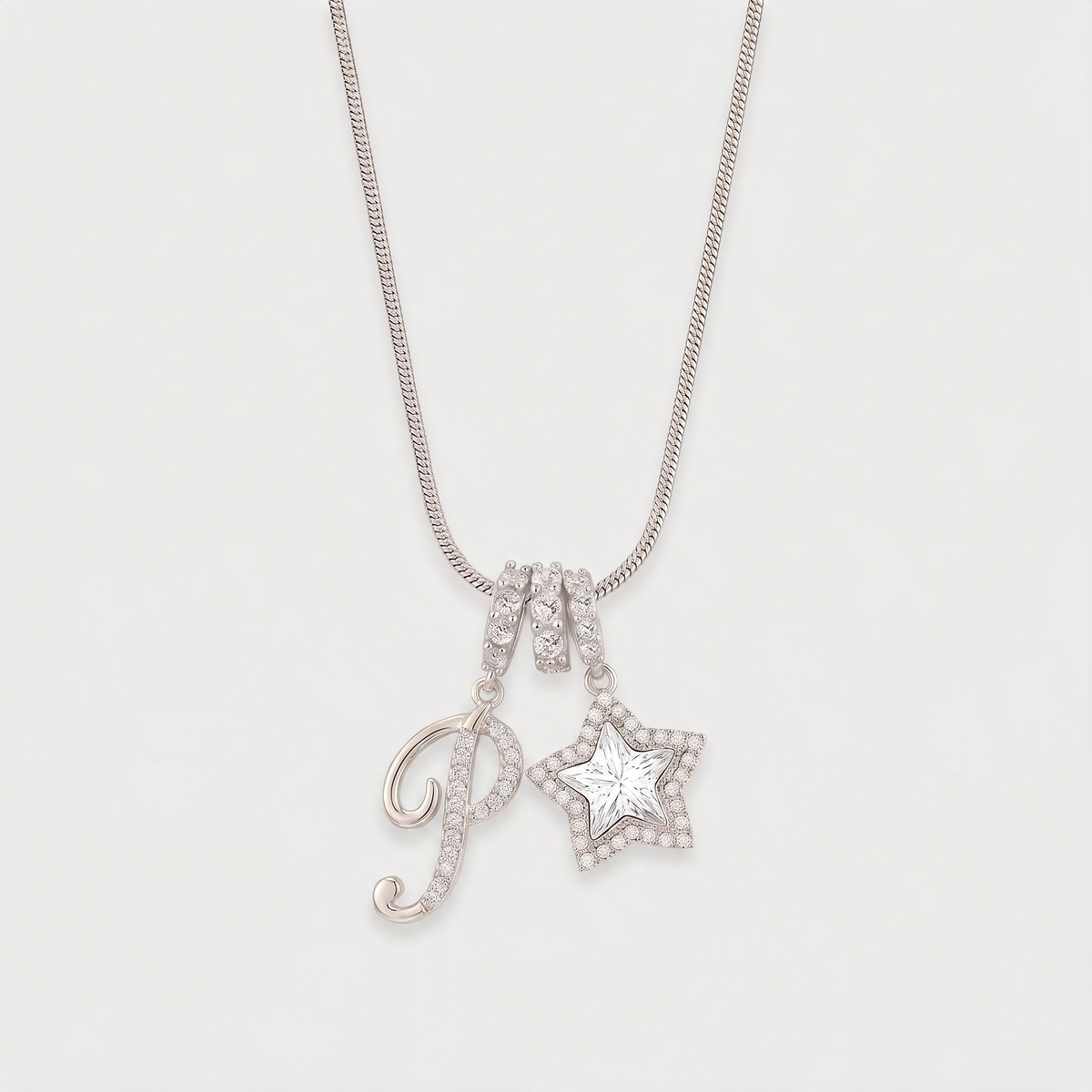 Letter P · silver