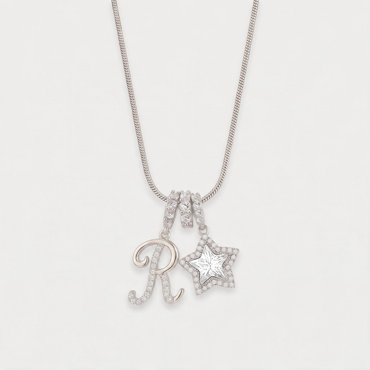 Letter R · silver