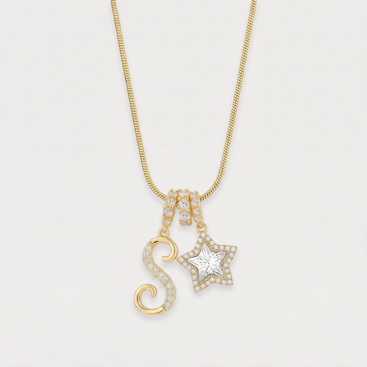 Letter S · gold