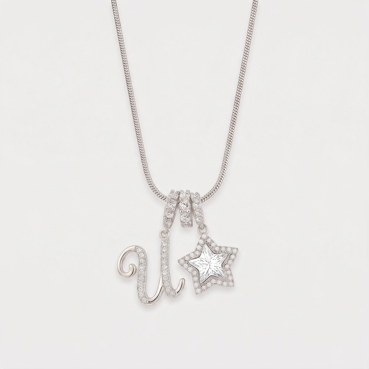 Letter U · silver