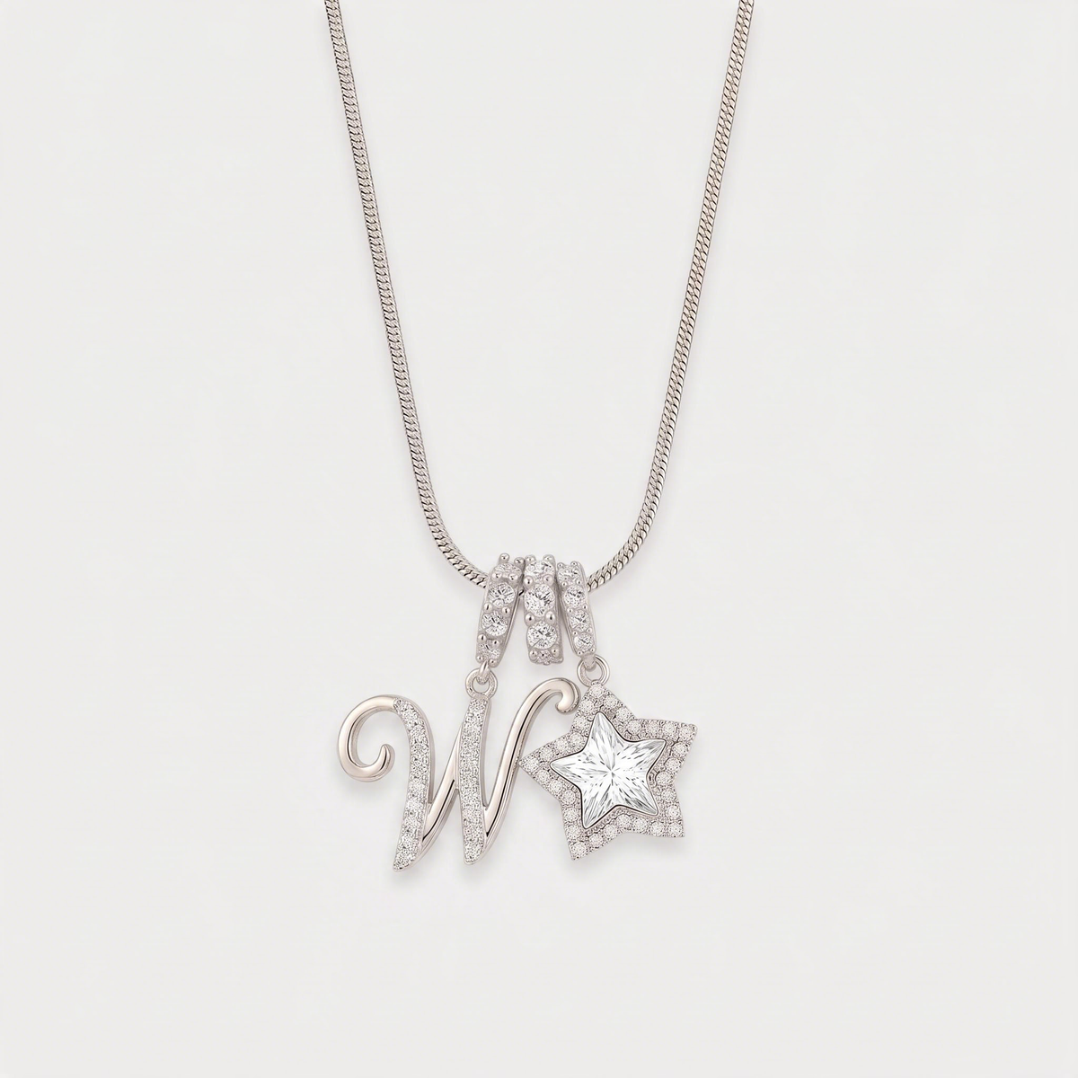 Letter W · silver