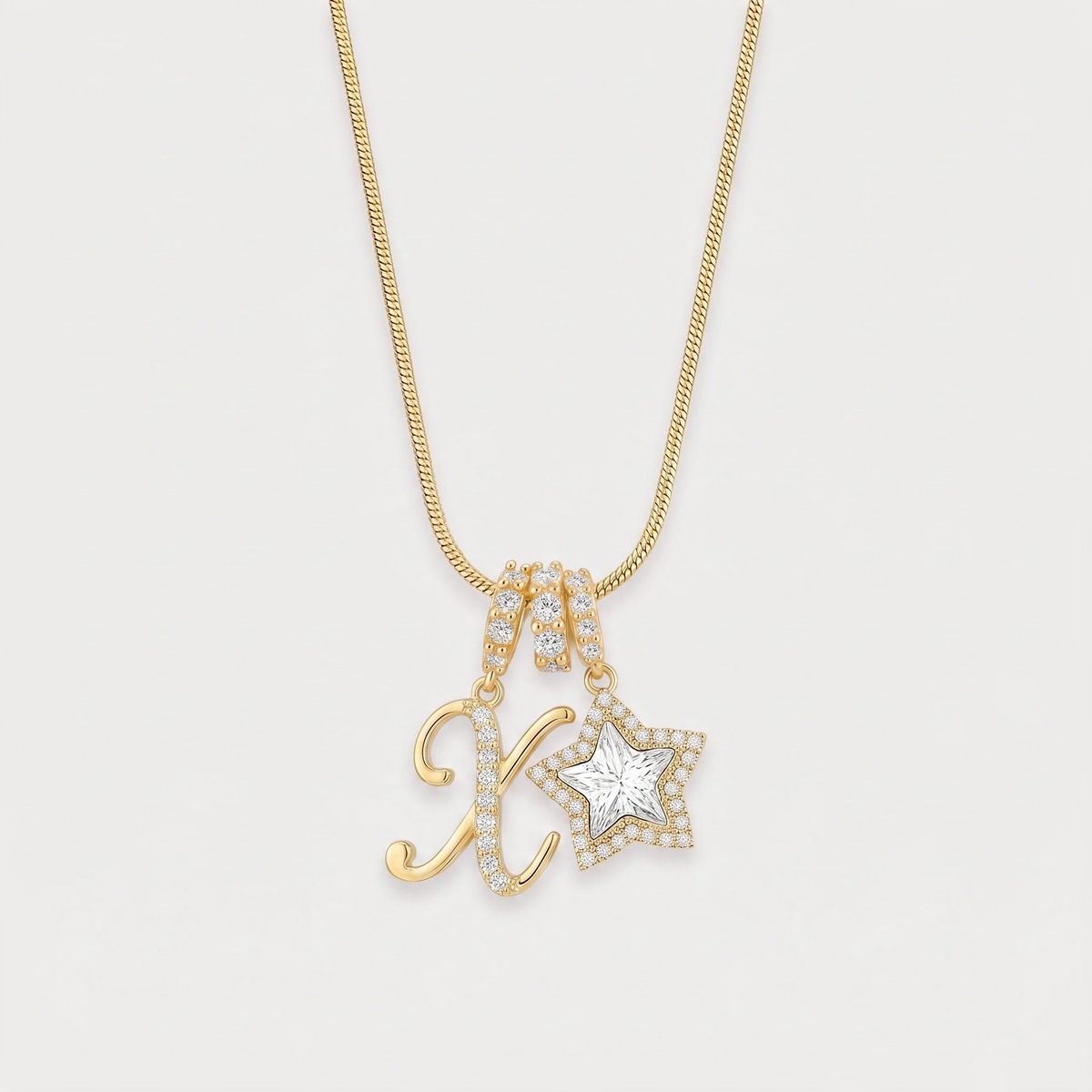 Letter X · gold