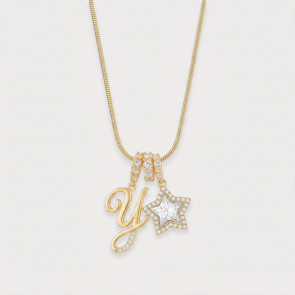 Letter Y · gold