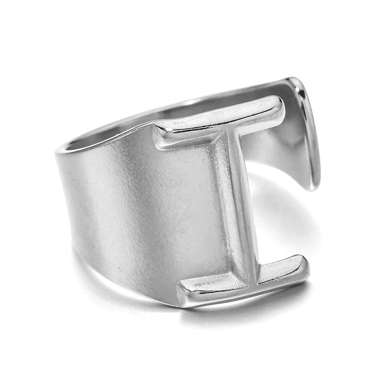Letter Stack Ring