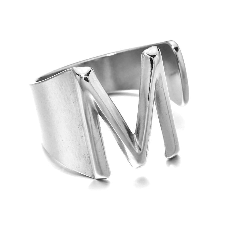 Letter Stack Ring
