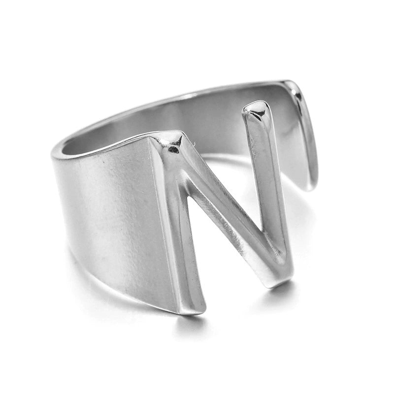 Letter Stack Ring