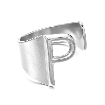 Letter Stack Ring