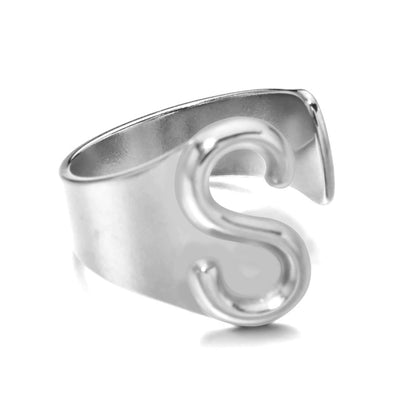 Letter Stack Ring