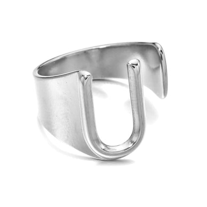 Letter Stack Ring