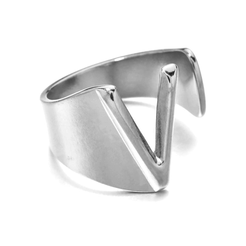 Letter Stack Ring