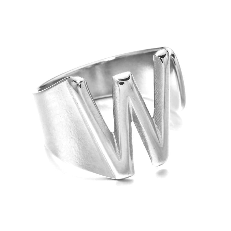 Letter Stack Ring