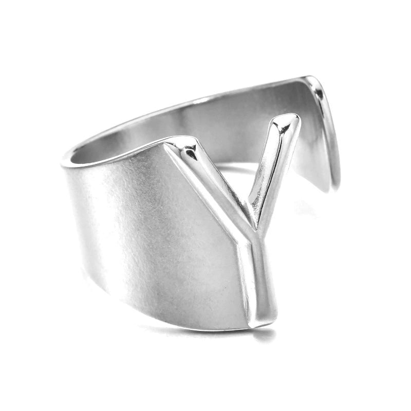 Letter Stack Ring