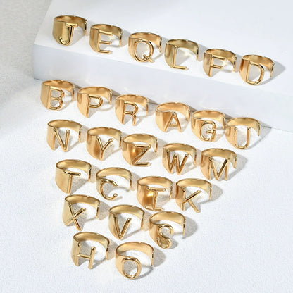 Letter Stack Ring
