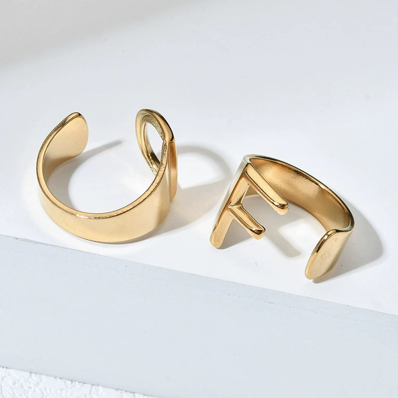 Letter Stack Ring