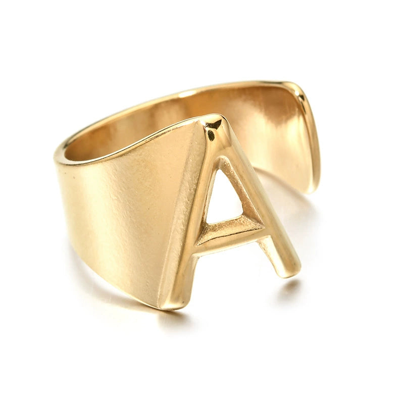 Letter Stack Ring