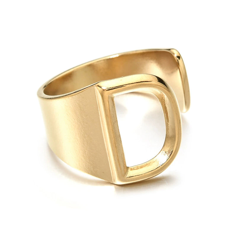 Letter Stack Ring