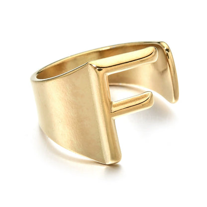 Letter Stack Ring