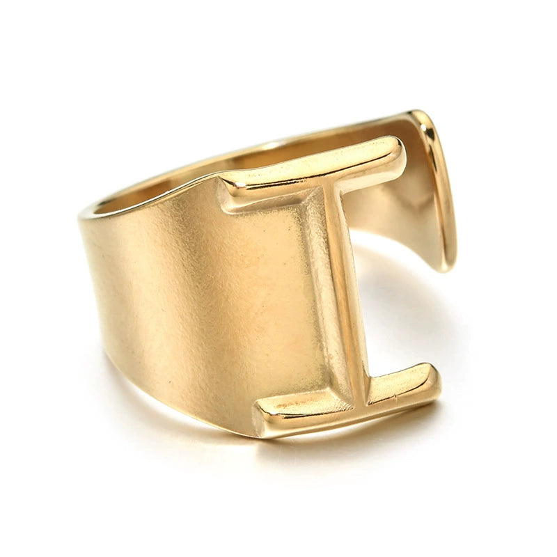 Letter Stack Ring