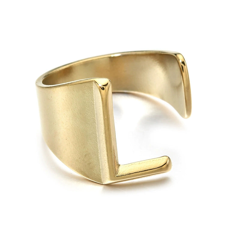 Letter Stack Ring
