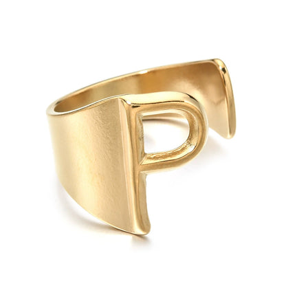 Letter Stack Ring