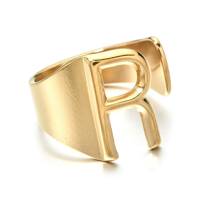 Letter Stack Ring
