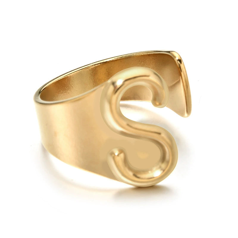 Letter Stack Ring