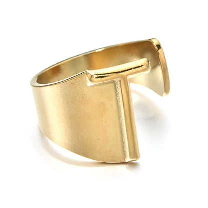 Letter Stack Ring