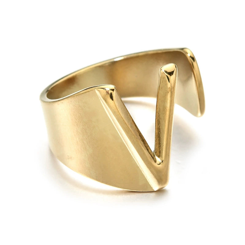 Letter Stack Ring