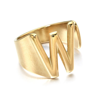 Letter Stack Ring